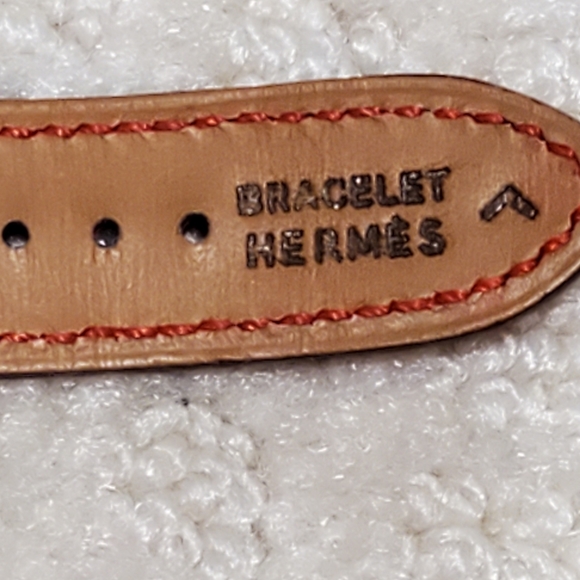 SOLD Authentic Hermes Shiny Porosus Crocodile 26mm SS - Picture 5 of 10